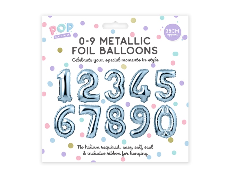 Wholesale 0-9 Pastel Foil Balloons Wholesale 0-9 Pastel Foil Balloons