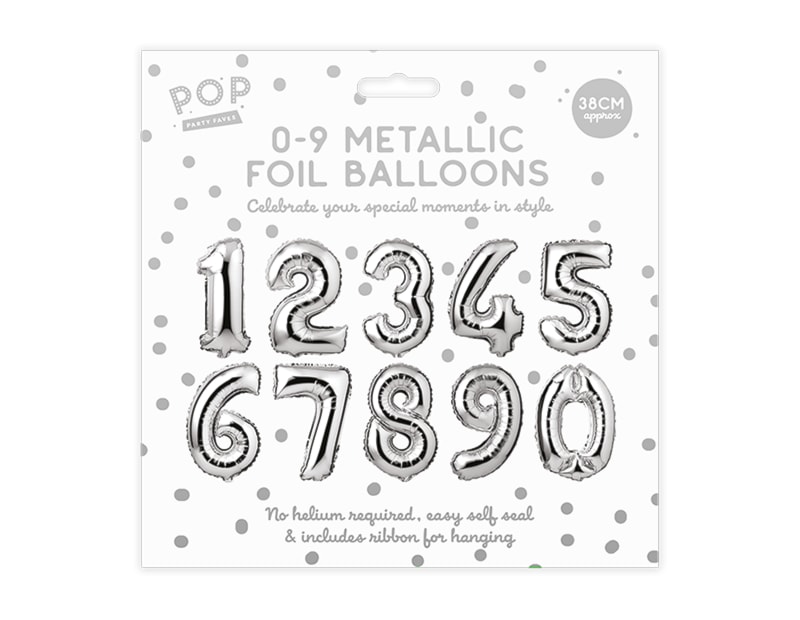 Wholesale 0-9 Metallic Foil Balloons Wholesale 0-9 Metallic Foil Balloons