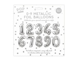 Wholesale 0-9 Metallic Foil Balloons