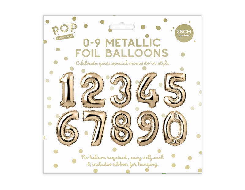 Wholesale 0-9 Metallic Foil Balloons Wholesale 0-9 Metallic Foil Balloons