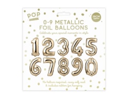 Wholesale 0-9 Metallic Foil Balloons