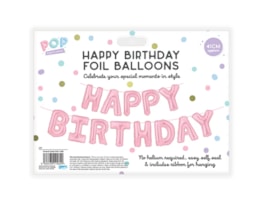 Wholesale Pastel Happy Birthday Foil Balloons