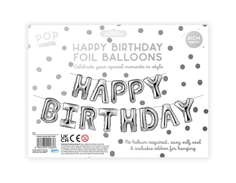 Wholesale Metallic Happy Birthday Foil Balloons Wholesale Metallic Happy Birthday Foil Balloons