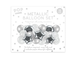 Wholesale Metallic Balloon Set 12pk Wholesale Metallic Balloon Set 12pk