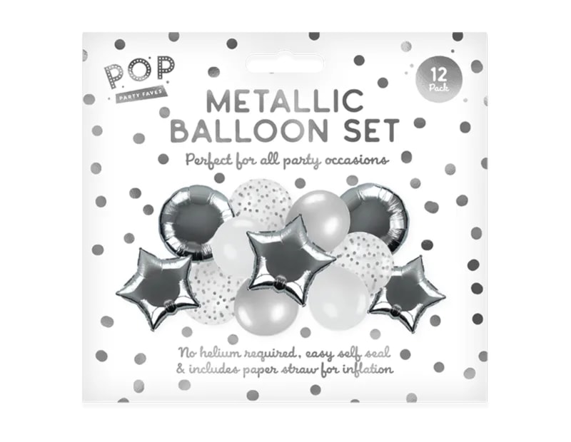 Wholesale Metallic Balloon Set 12pk