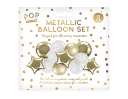 Wholesale Metallic Balloon Set 12pk Wholesale Metallic Balloon Set 12pk