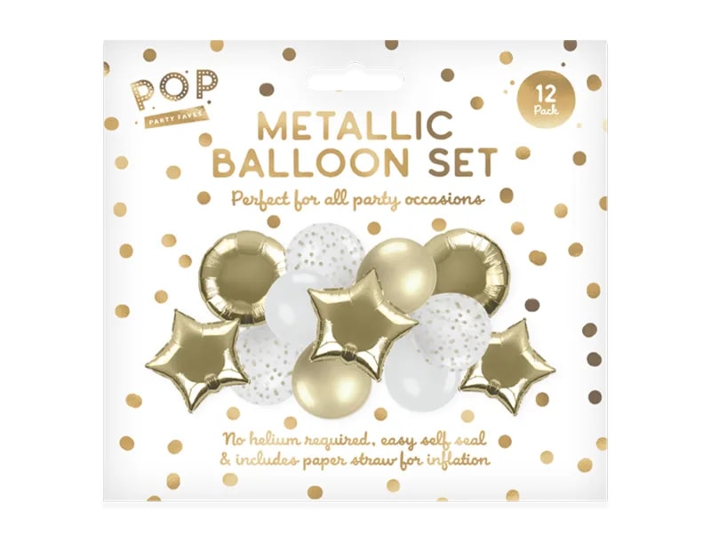Wholesale Metallic Balloon Set 12pk
