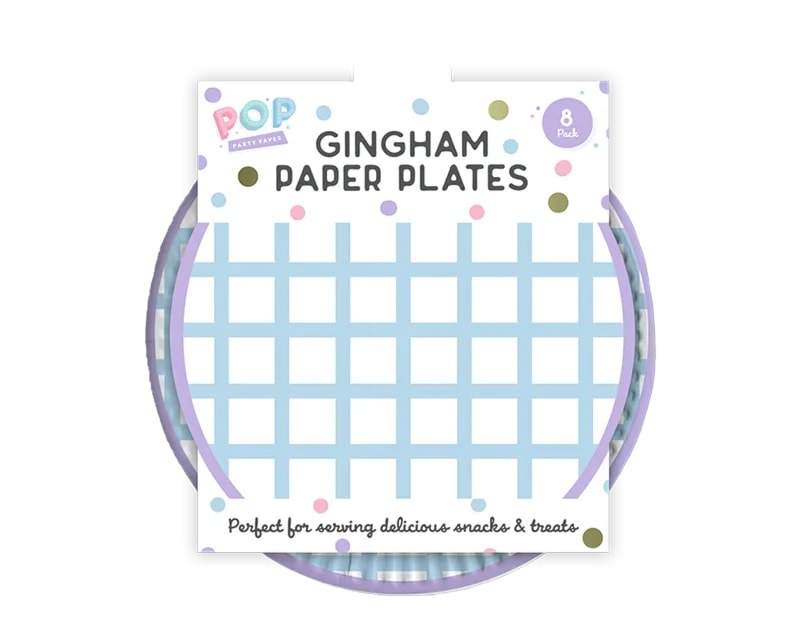 Wholesale Patterned Paper Plates 8pk