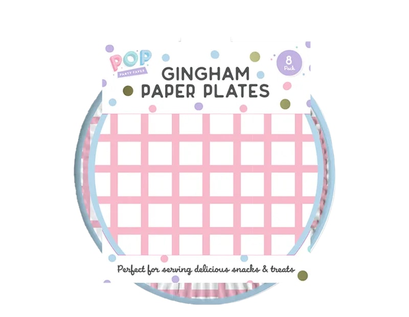 Wholesale Patterned Paper Plates 8pk
