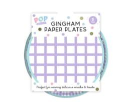 Wholesale Patterned Paper Plates 8pk