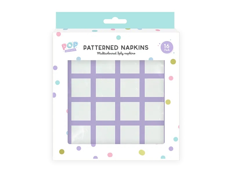 Wholesale Patterned Napkins 16pk