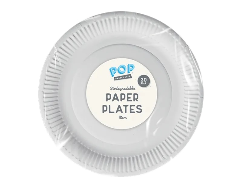 Wholesale White paper plates 18cm 30pk CDU. Wholesale White paper plates 18cm 30pk CDU.