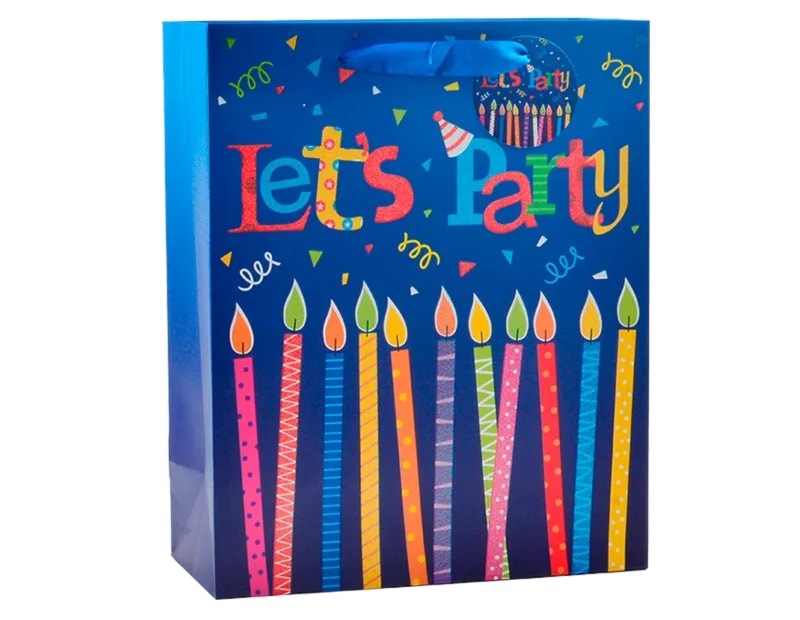 Wholesale Childrens Foiled Medium Gift Bag 26x32x12cm