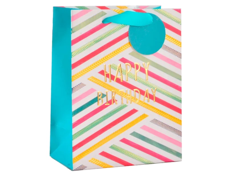 Wholesale Girls Foiled Embossed Happy Birthday Medium Gift Bags Wholesale Girls Foiled Embossed Happy Birthday Medium Gift Bags
