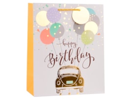 Wholesale Unisex Foiled Birthday Medium Gift Bag Wholesale Unisex Foiled Birthday Medium Gift Bag