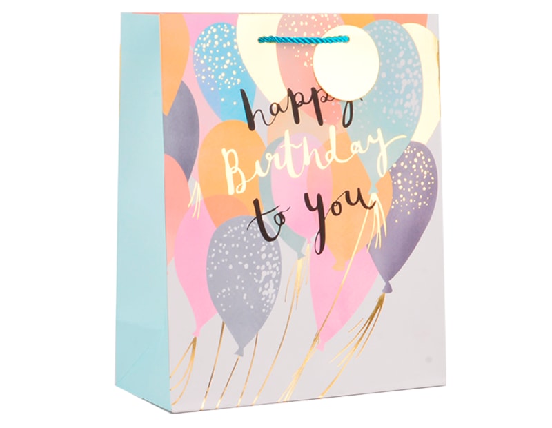Wholesale Unisex Foiled Birthday Large Gift Bag 30x42x12cm Wholesale Unisex Foiled Birthday Large Gift Bag 30x42x12cm