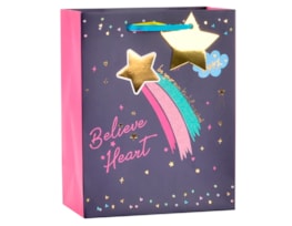 Wholesale Colourful Star Foiled Medium Gift Bag 26x32x12cm