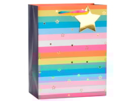 Wholesale Colourful Star Foiled Medium Gift Bag 26x32x12cm Wholesale Colourful Star Foiled Medium Gift Bag 26x32x12cm