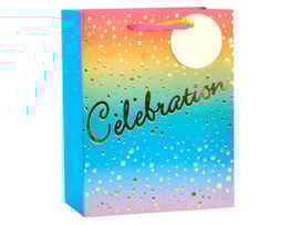 Wholesale Colourful Star Foiled Large Gift Bag 30x42x12cm Wholesale Colourful Star Foiled Large Gift Bag 30x42x12cm