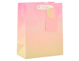 Wholesale Ombre Iridescent Glitter Medium Gift Bag 26x32x12cm