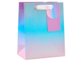 Wholesale Ombre Iridescent Glitter Medium Gift Bag 26x32x12cm Wholesale Ombre Iridescent Glitter Medium Gift Bag 26x32x12cm