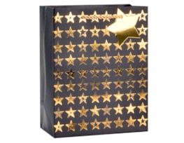 Wholesale Foiled Star Medium Gift Bag 26x32x12cm Wholesale Foiled Star Medium Gift Bag 26x32x12cm