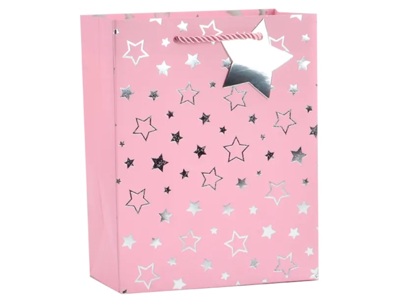 Wholesale Foiled Star Medium Gift Bag 26x32x12cm Wholesale Foiled Star Medium Gift Bag 26x32x12cm