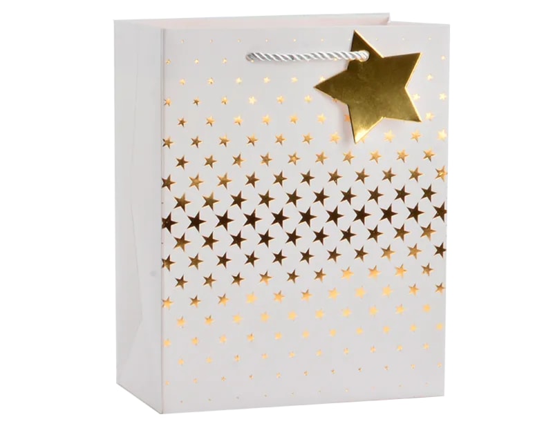 Wholesale Foiled Star Large Gift Bag 30x42x12cm Wholesale Foiled Star Large Gift Bag 30x42x12cm