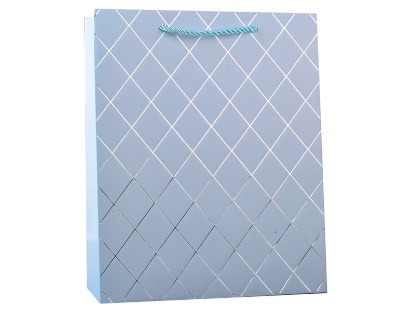 Wholesale Pastel Foiled Medium Gift Bag 26x32x12cm