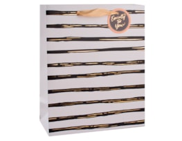 Wholesale Patterned Foil Medium Gift Bag 26x32x12cm