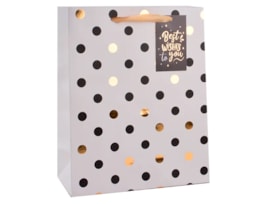 Wholesale Patterned Foil Medium Gift Bag 26x32x12cm