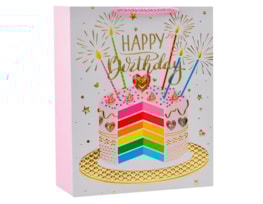 Wholesale Unisex Foiled Medium Gift Bag 26x32x12cm