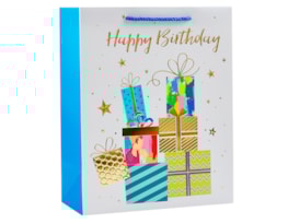 Wholesale Unisex Foiled Medium Gift Bag 26x32x12cm Wholesale Unisex Foiled Medium Gift Bag 26x32x12cm