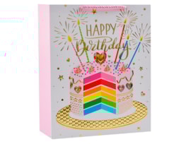 Wholesale Unisex Foiled  Large Gift Bag 30x42x12cm