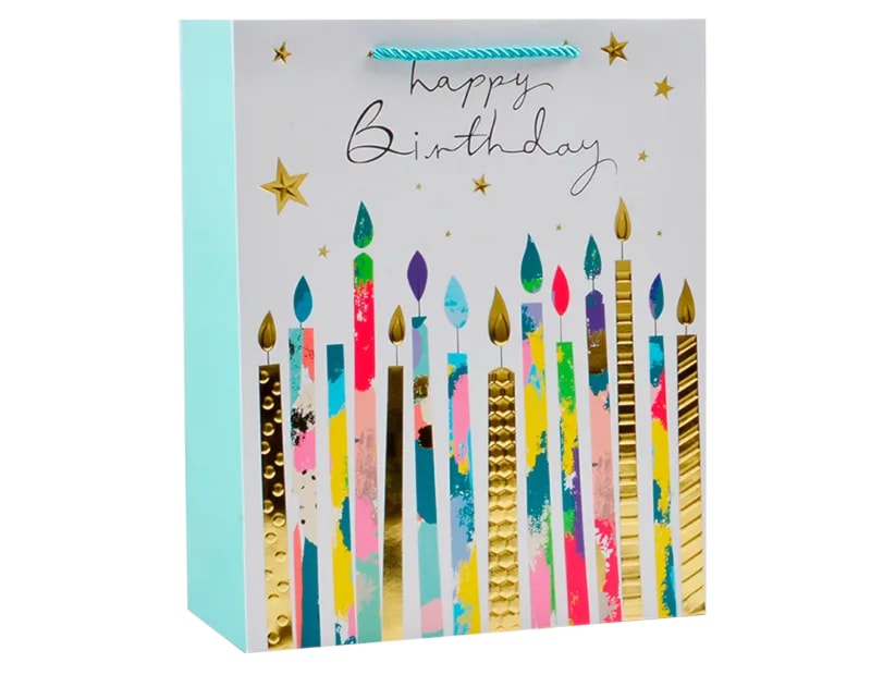 Wholesale Unisex Foiled  Large Gift Bag 30x42x12cm