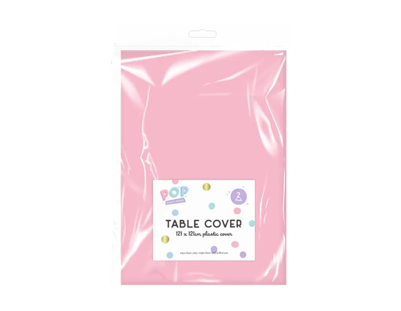 Wholesale Pastel plastic table cloths 2pk