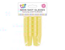Wholesale Neon Shot Glasses 24pk Wholesale Neon Shot Glasses 24pk