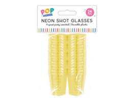Wholesale Neon Shot Glasses 24pk