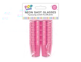 Wholesale Neon Shot Glasses 24pk Wholesale Neon Shot Glasses 24pk