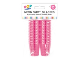 Wholesale Neon Shot Glasses 24pk