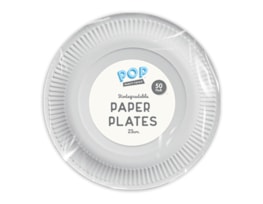 Wholesale White Paper Plates 23cm 50pk Wholesale White Paper Plates 23cm 50pk