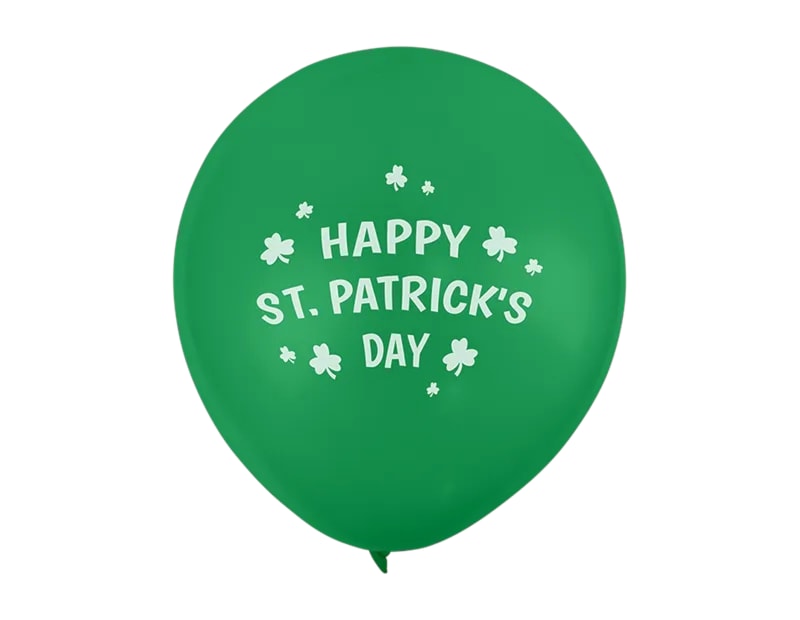 Wholesale St. Patricks Day Printed Balloons 9" 12 pack Wholesale St. Patricks Day Printed Balloons 9" 12 pack