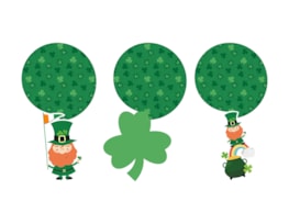 Wholesale St. Patricks Day card swirl decorations 12pk Wholesale St. Patricks Day card swirl decorations 12pk