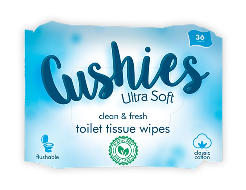 Wholesale Classic Toilet Wipes 36pk CDU - Plastic Free
