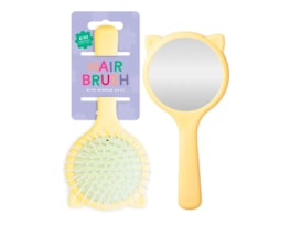 Wholesale Animal Shaped Hairbrush with Mirror 16.5cm