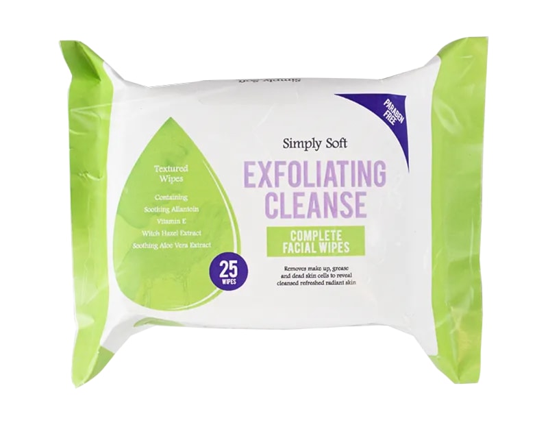 Wholesale Exfoliating Cleanse Facial Wipes