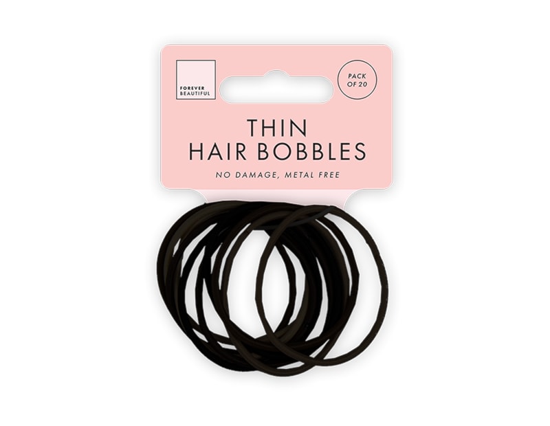 Wholesale Natural Thin Hair Bobbles 20pk