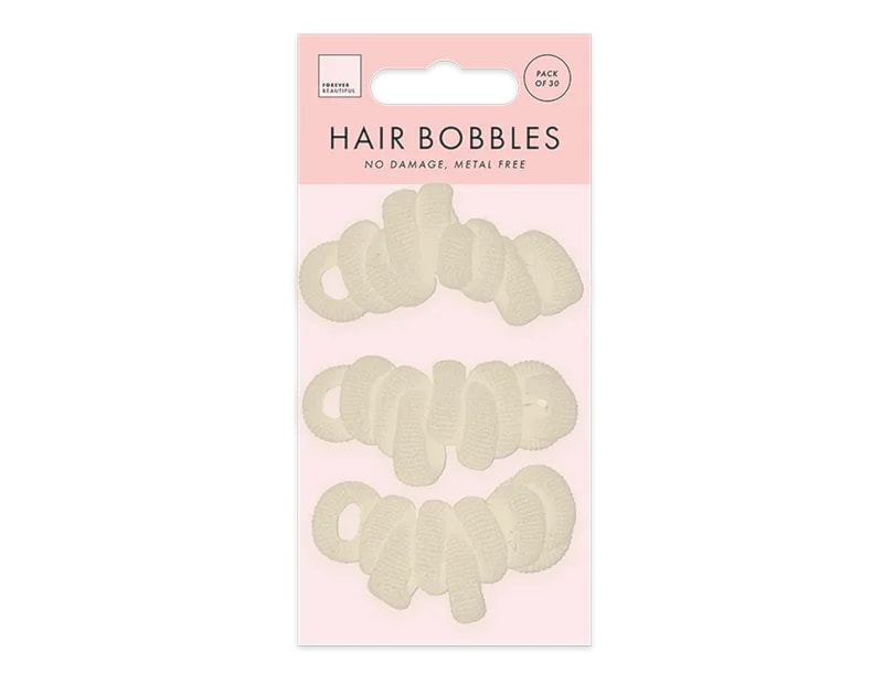 Wholesale Mini Rolled Hair Bobbles 30pk Wholesale Mini Rolled Hair Bobbles 30pk