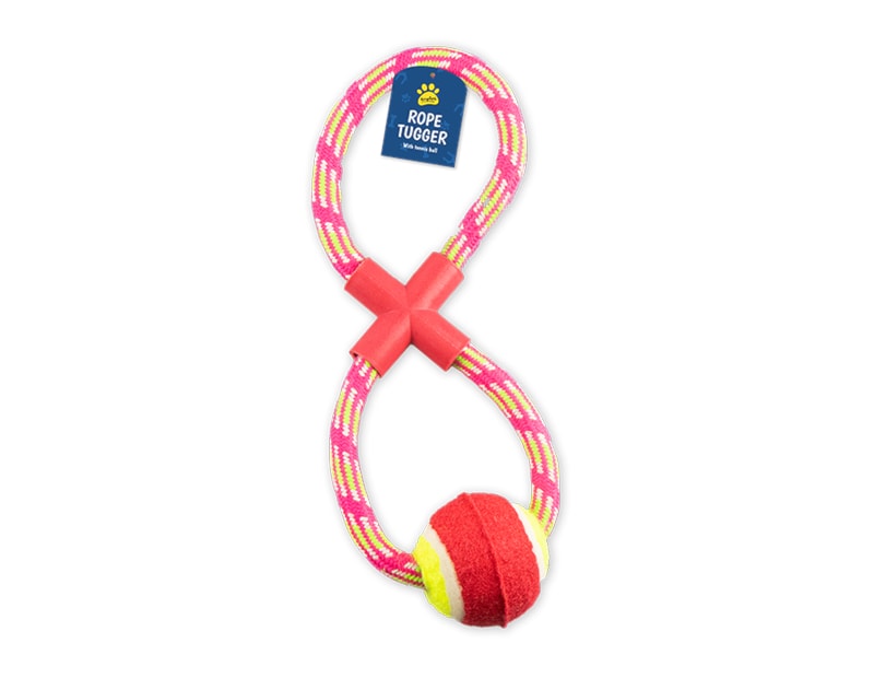 Wholesale Rope Dog Pull & Tug Toy With Ball Wholesale Rope Dog Pull & Tug Toy With Ball