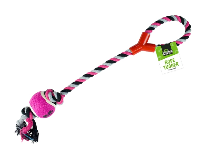 Wholesale Rope Dog Tugger Toy With Ball Wholesale Rope Dog Tugger Toy With Ball